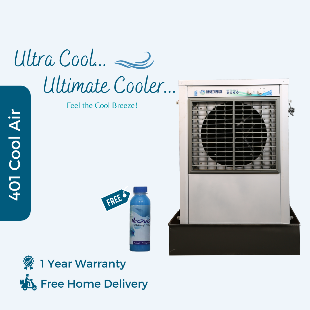 Aquabreeze 401 Cool Air (GI) 95 L Desert Air Cooler with 1-Year Warranty