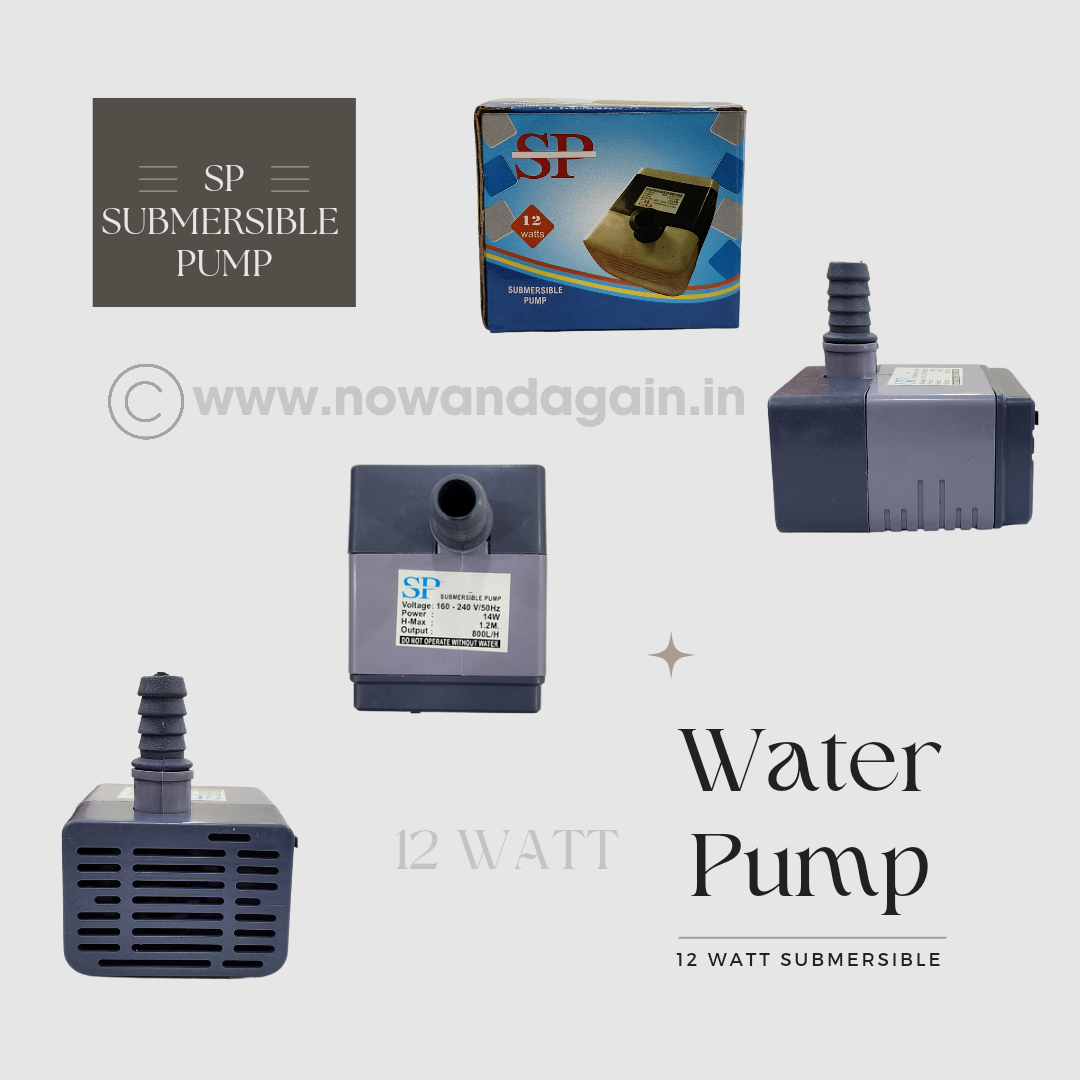 S P Submersible 12 Watt Water Pump | Air Cooler Pump | Submersible Water Pump | Desert Cooler Pump, Aquarium, Fountains..